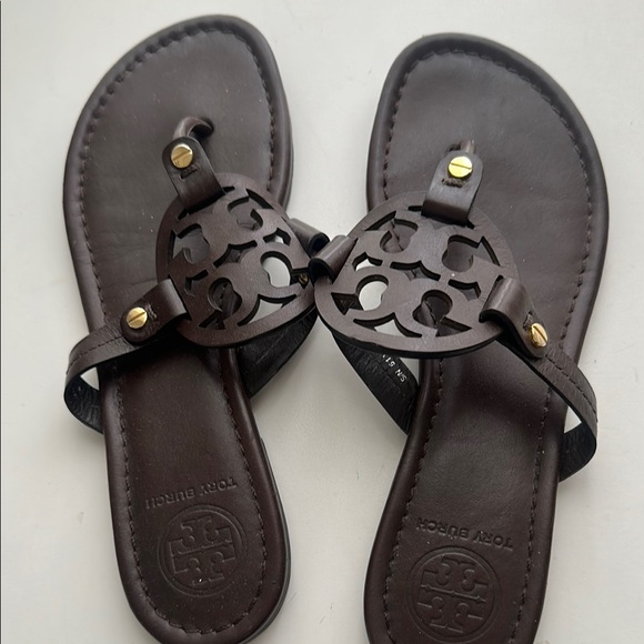 Tory Burch Brown Sandals - Picture 1 of 4